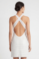 Robe Sexy Blanche Simili Cuir Margot