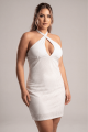 Robe Sexy Blanche Simili Cuir Margot