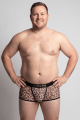 Boxer en résille imprimé léopard