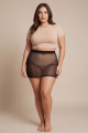 Jupe Transparente Résille Maya Noire