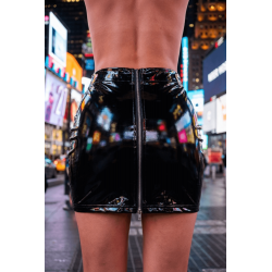 Jupe Fetish Simili Cuir Total ZiP Lara