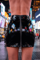 Jupe Fetish Simili Cuir Total ZiP Lara