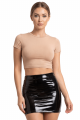 Jupe Fetish Simili Cuir Total ZiP Lara