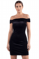 Robe Sexy Velours Noir Giulia
