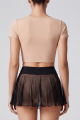 Mini Jupe Transparente Ultra Sexy Noire Résille Stella