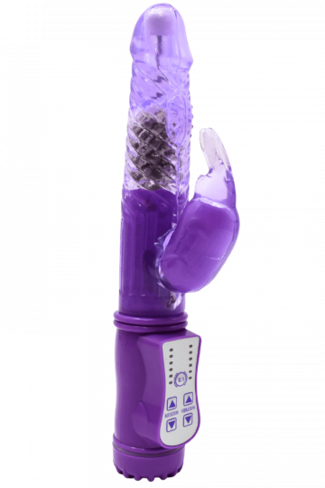 Vibromasseur Rabbit Violet Rotation Vibration 36 Modes 