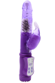 Vibromasseur Rabbit Violet Rotation Vibration 36 Modes 1 dosette de lubrifiant — Pocket Pleasure