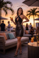 Robe Noire Simili Cuir Margot