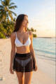 Mini Jupe Transparente Ultra Sexy Noire Résille Stella