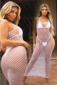 Maxi Robe Résille Longue Blanche ou Noire