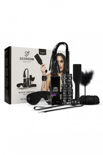 Coffret BDSM Fetish Black Fantasy 10 Accessoires 