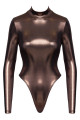 Body String Dos Nu Manches Longues Cuivre Rose Doré Cotelli lingerie