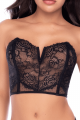 Ensemble Bustier Sexy en Dentelle et String Noir Mapalé