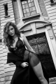 Nuisette Transparente Noir en Résille et Dentelle Sexy et son String Mapalé