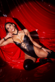 Body Fetish Wetlook Noir à Laçage et Chaînes Mapalé
