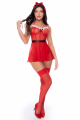 Costume Mère Noël Nuisette Transparente et String Mapalé