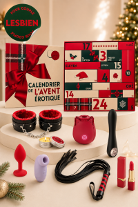 Calendrier de l’Avent Coquin érotique 24 Surprises Couple Lesbien CALENDRIER