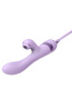 Vibro Rabbit 3 en 1 Purple Sucker