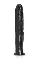 Gode ventouse droit noir 28x5 cm PVC