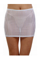Mini Jupe Blanche Rayé Semi Transparente