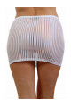 Mini Jupe Blanche Rayé Semi Transparente