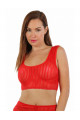 Top Rouge semi transparent 