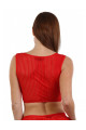 Top Rouge semi transparent 