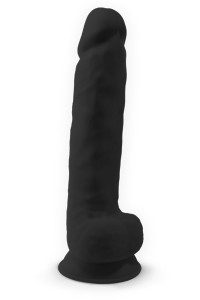 Gode XXL double densité Noir 38 x 6 cm - SilexD