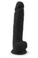Gode XXL double densité Noir 38 x 6 cm - SilexD