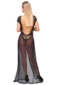 Robe Longue en Résille Transparente Cotelli lingerie