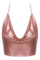 Top Métal Doré Rose Cotelli Accessoires