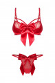 Ensemble Rubans Cadeaux Rouge 2 Pièces Obsessive