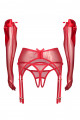 Ensemble Rubans Cadeaux Rouge 3 Pièces