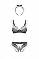 Costume Soubrette Naughty Maid Costume 3 Pièces