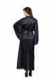 Déshabillé Long Peignoir Kimono Satin Noir
