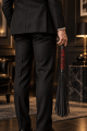 Fouet Rouge et Noir Motif Japonais 45 cm Dreamy Fetish
