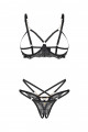 Ensemble Lingerie Ouverte Seins Nus Matildea Noir Obsessive