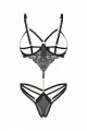 Body Ouvert Seins Nus Chainettes Matildea Noir Obsessive