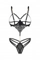 Body Ouvert Seins Nus Chainettes Matildea Noir Obsessive