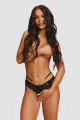 String Ouvert Chainettes Matildea Noir Obsessive