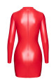 Robe Moulante Fetish Rouge Ouverte Vixen