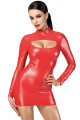 Robe Moulante Fetish Rouge Ouverte Vixen
