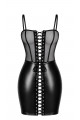 Mini Robe Club Wear Ouverte à Lacçage Haut Transparent Bas Fetish Do Not Disturb