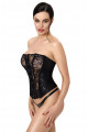 Corset Dentelle Transparente Noire One More Kiss