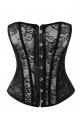 Corset Dentelle Transparente Noire One More Kiss