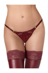 String Dentelle Bordeaux Masquerade