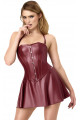 Mini Robe Corset Dark Romance Fetish Bordeaux