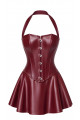 Mini Robe Corset Dark Romance Fetish Bordeaux