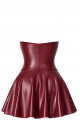 Mini Robe Corset Dark Romance Fetish Bordeaux
