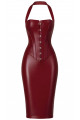 Robe Mi Longue Dark Romance Fetish Bordeaux